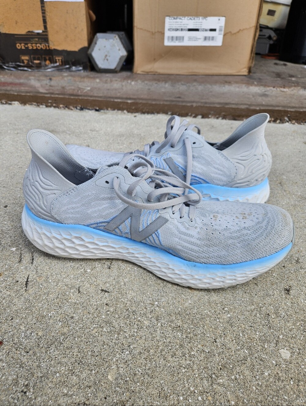 New Balance Fresh FoamX 1080 Women's Running Shoes Light Gray Blue Size 11 US - Picture 2 of 13